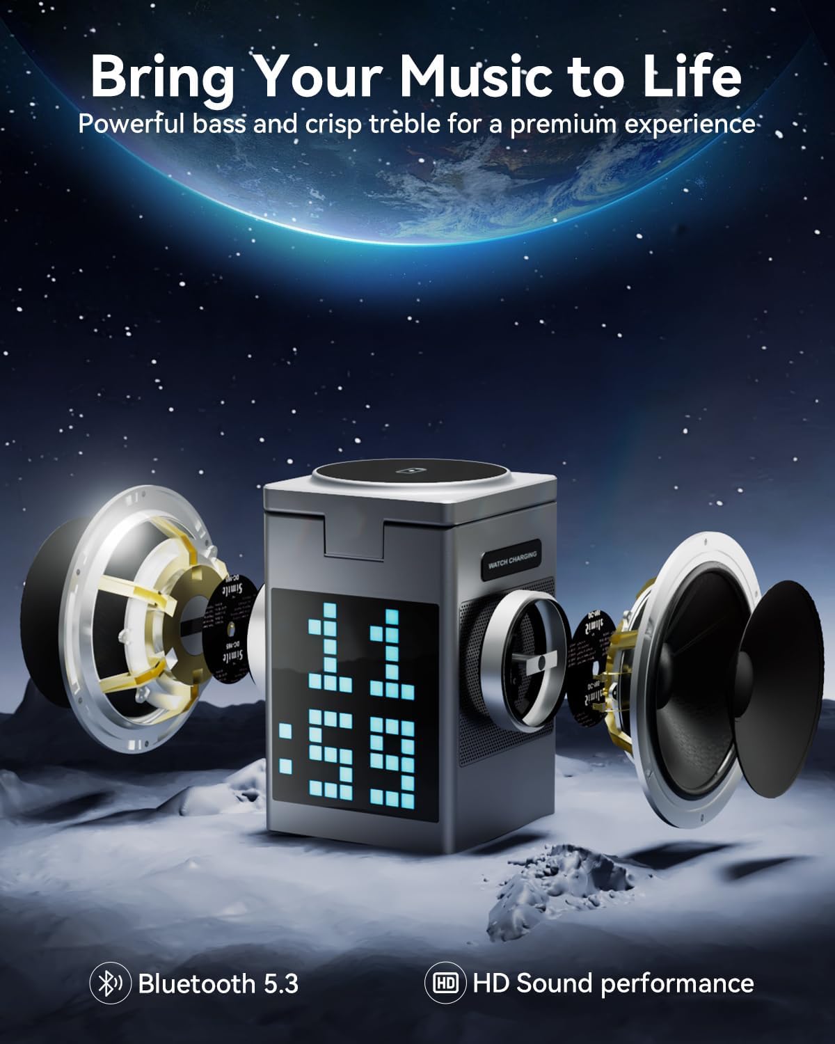 Smart Charger Speaker and Phone, Smart Watch Holder | Portable and Easy to use - Image 3