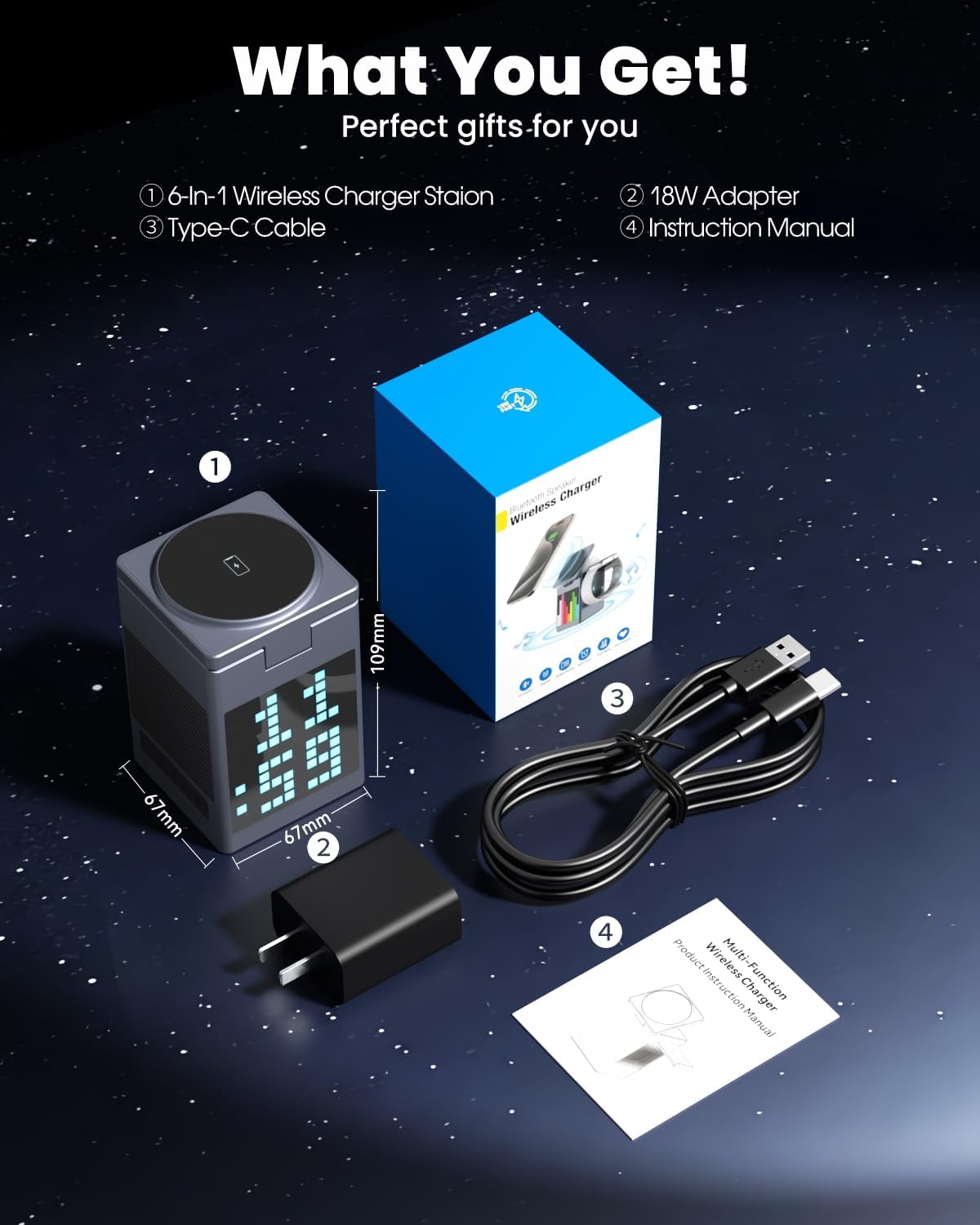 Smart Charger Speaker and Phone, Smart Watch Holder | Portable and Easy to use - Image 7