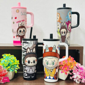 Labubu Design Bottle | Thermos For Kids School and Picnic Use
