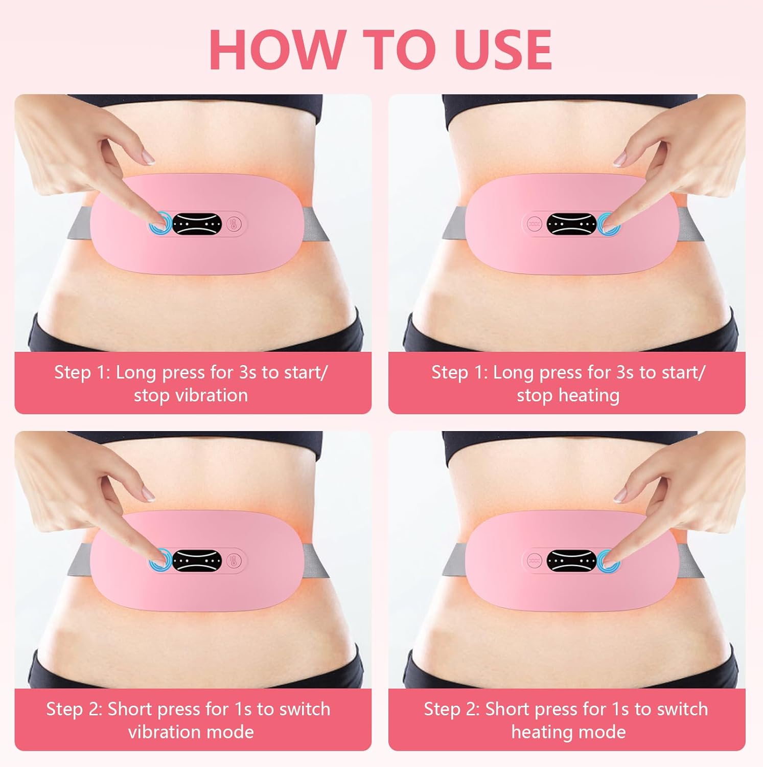 Portable Cordless Heating Pad – Multifunctional Intelligent Uterine Warm Belt - Image 2
